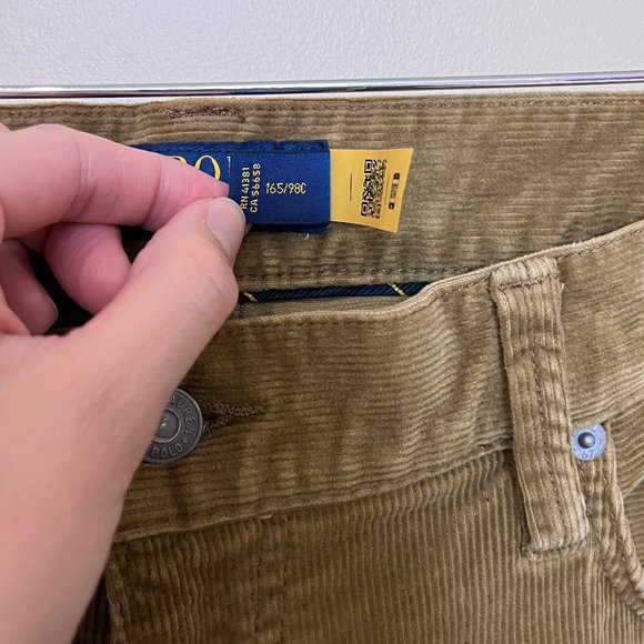 Polo Ralph Lauren Corduroy Varick Slim Straight Pants - Men's Size 38 X 30 - Picture 4 of 11